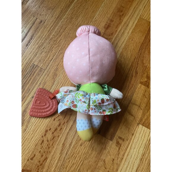 Fisher-Price Plush Baby Doll With Teether Rattle & Floral Skirt - Picture 3 of 4